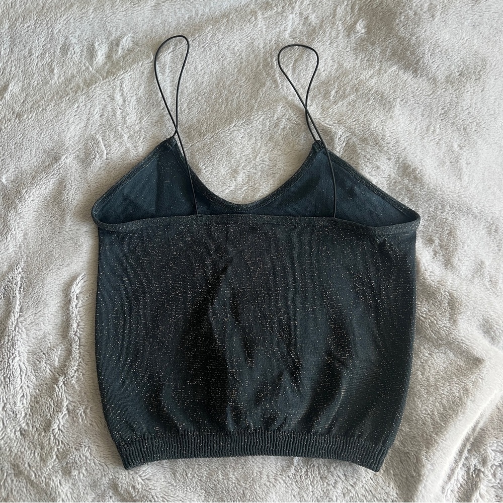 FREE PEOPLE Crop Top Seamless Sparkle Brami - Picture 3 of 6